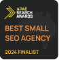 Brisbane, Queensland, Australia agency Rise SEO wins Best Small SEO Agency - 2024 Finalist award