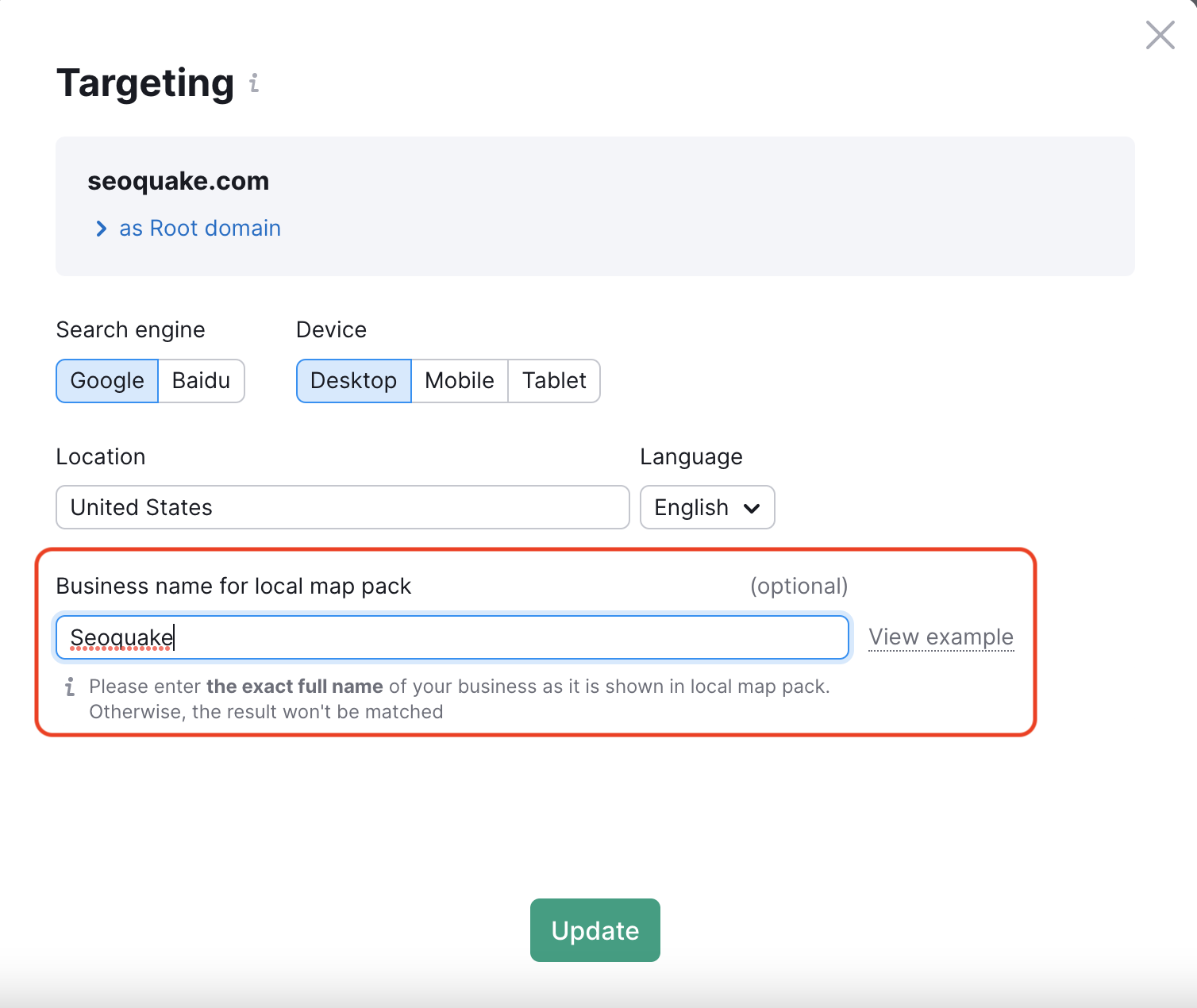 Position Tracking business name